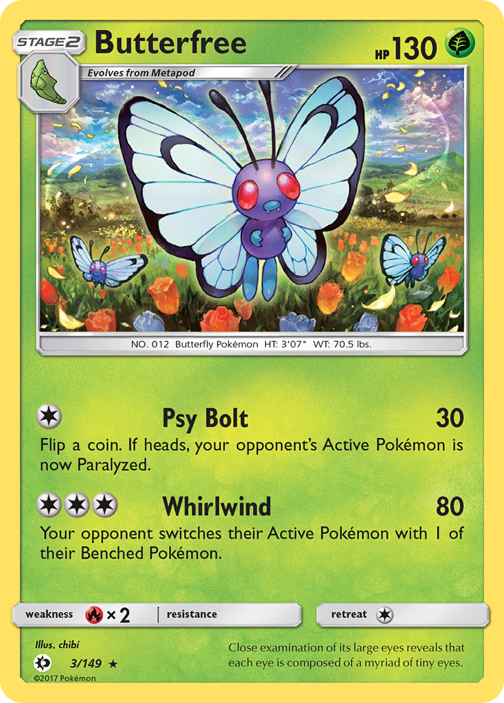 Butterfree 3/149 Sun & Moon