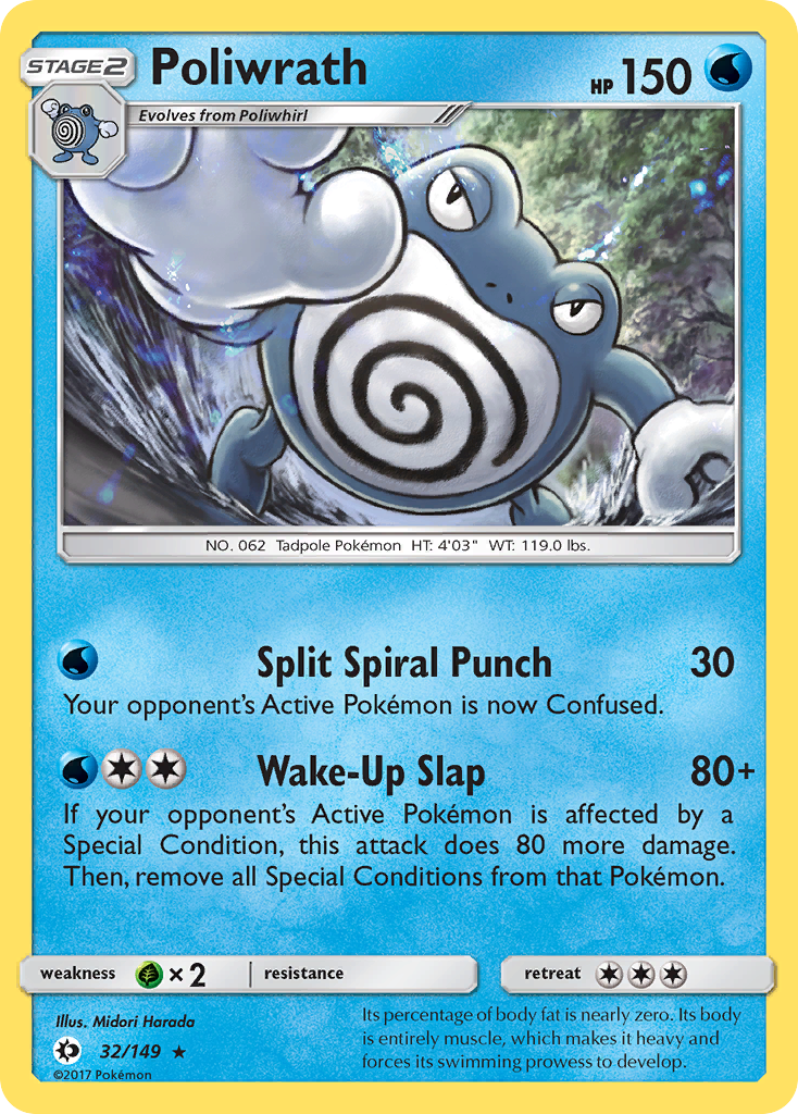 Poliwrath 32/149 Sun & Moon
