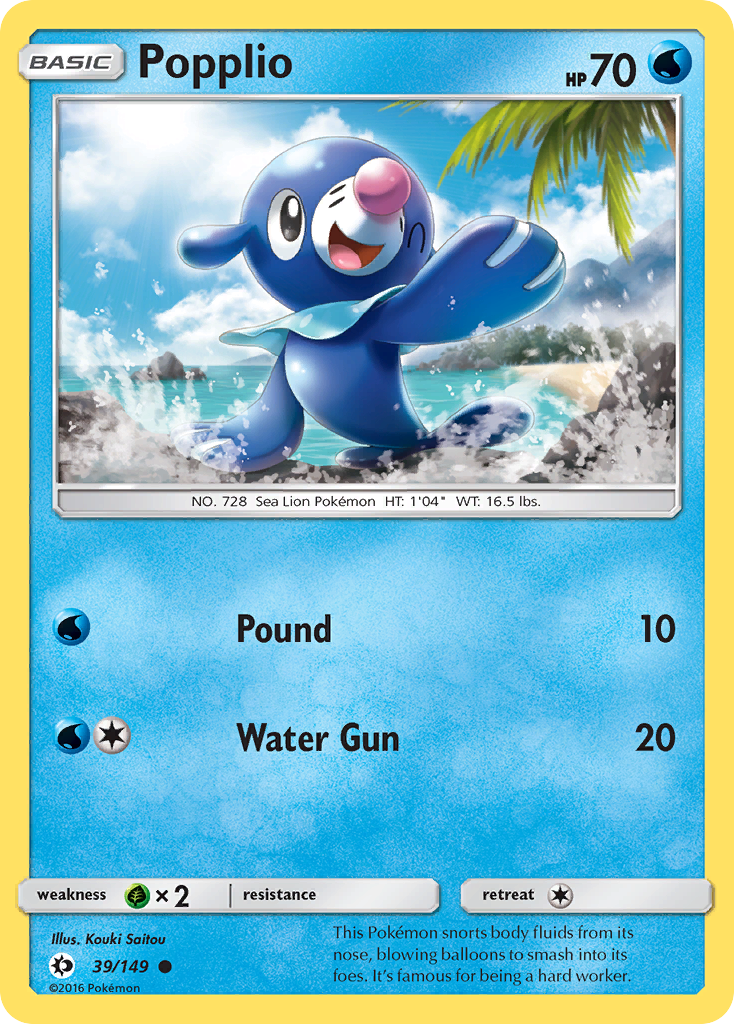 Popplio 39/149 Sun & Moon