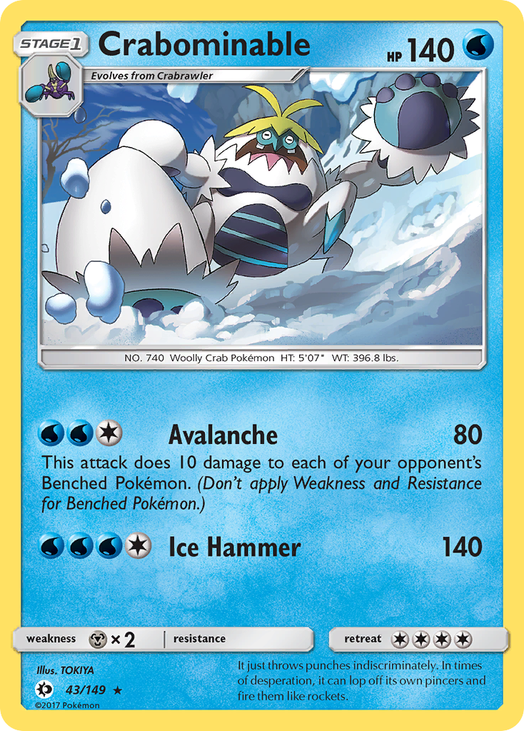 Crabominable 43/149 Sun & Moon