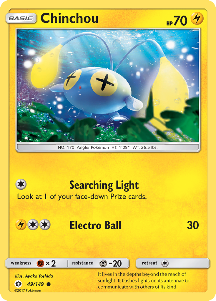 Chinchou 49/149 Sun & Moon