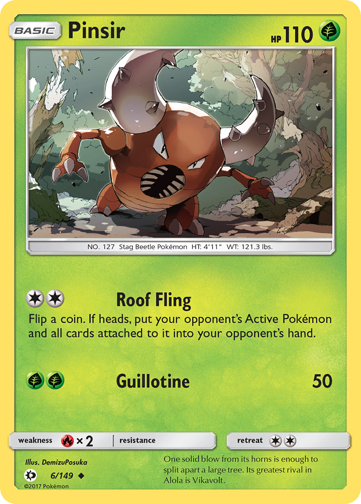 Pinsir 6/149 Sun & Moon