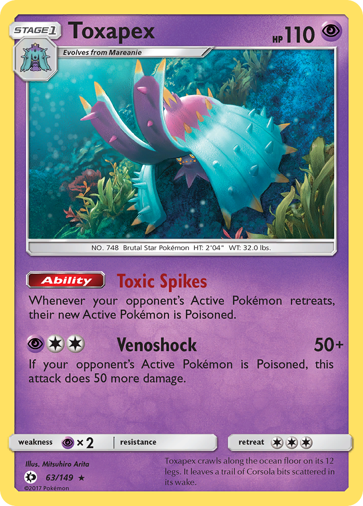 Toxapex 63/149 Sun & Moon