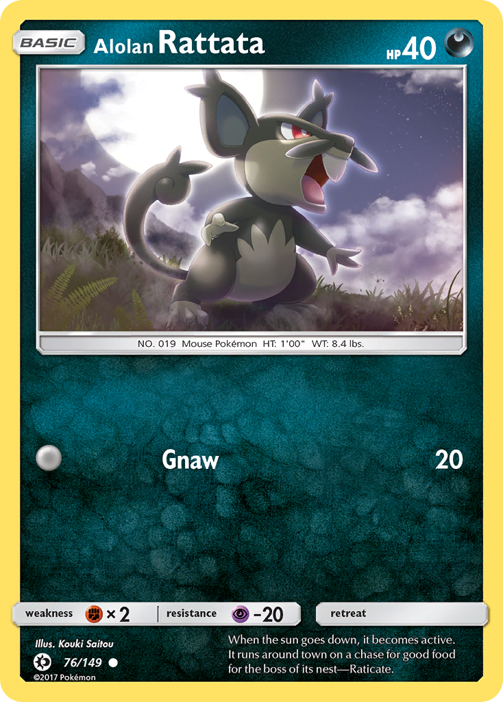 Alolan Rattata 76/149 Sun & Moon