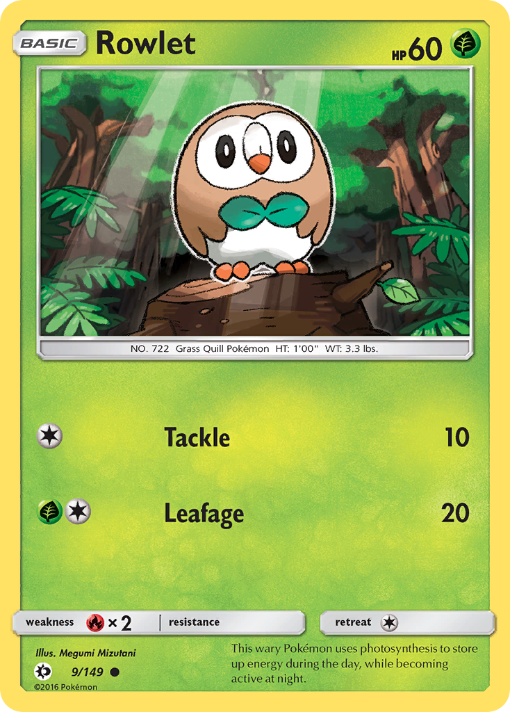 Rowlet 9/149 Sun & Moon