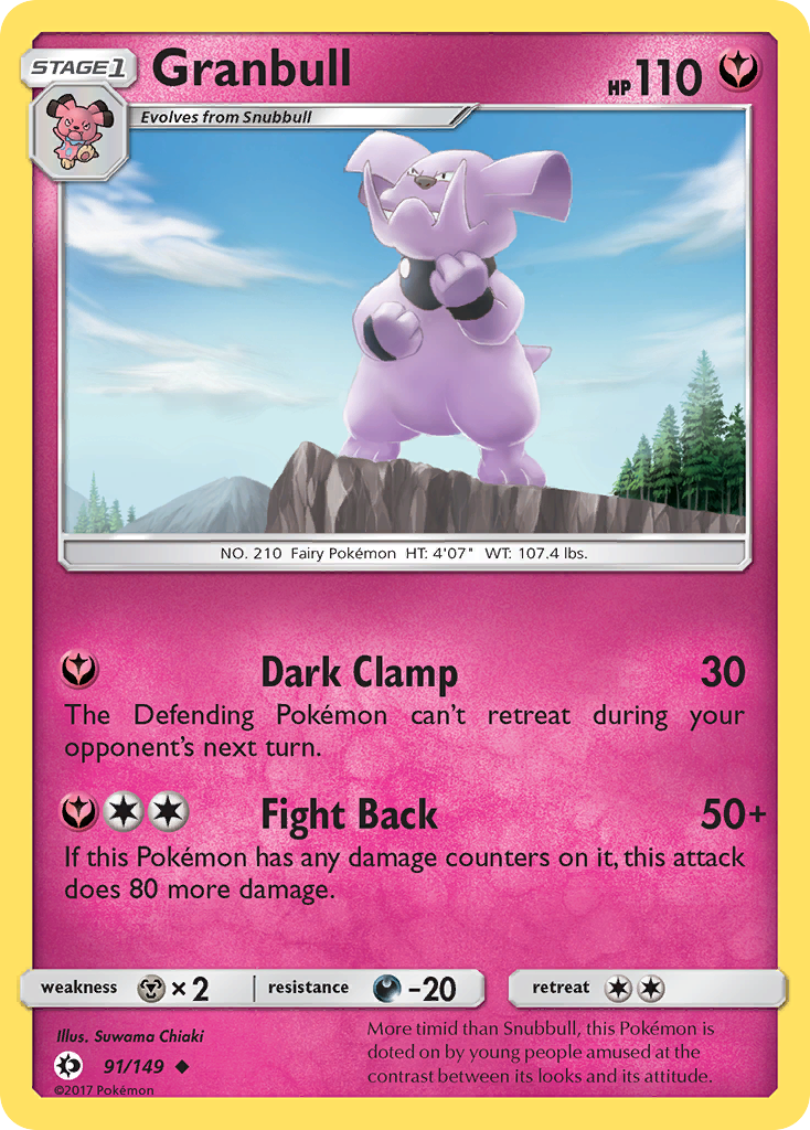 Granbull 91/149 Sun & Moon