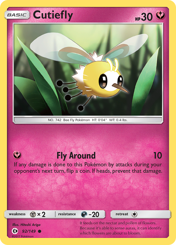 Cutiefly 92/149 Sun & Moon