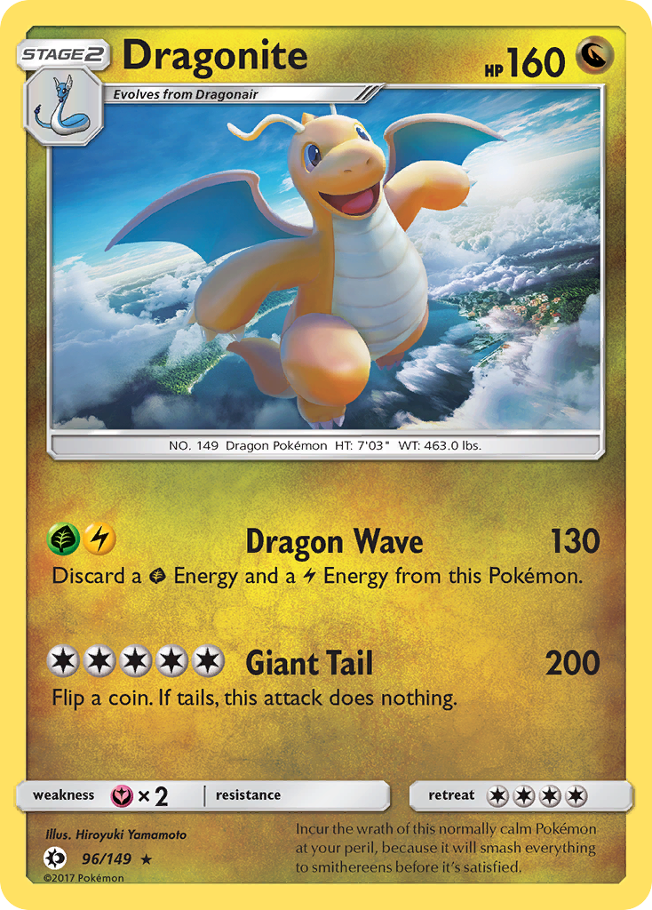 Dragonite 96/149 Sun & Moon