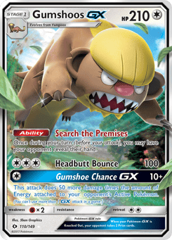 Gumshoos-GX 110/149 Sun & Moon