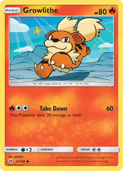Growlithe 21/149 Sun & Moon