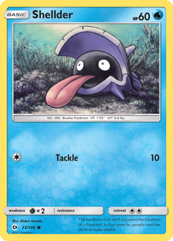 Shellder 33/149 Sun & Moon