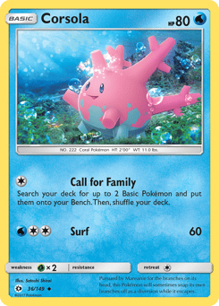 Corsola 36/149 Sun & Moon