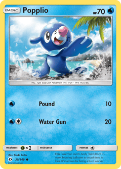Popplio 39/149 Sun & Moon