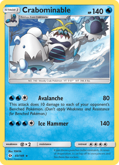 Crabominable 43/149 Sun & Moon