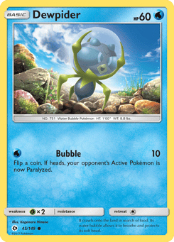 Dewpider 45/149 Sun & Moon