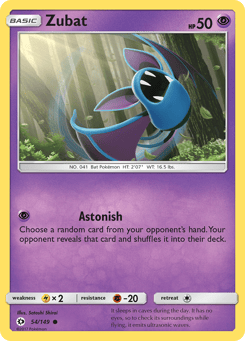 Zubat 54/149 Sun & Moon