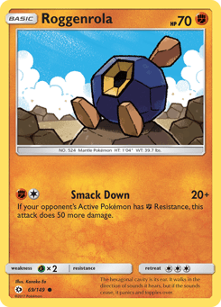 Roggenrola 69/149 Sun & Moon