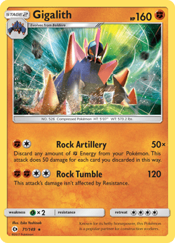 Gigalith 71/149 Sun & Moon