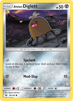 Alolan Diglett 86/149 Sun & Moon
