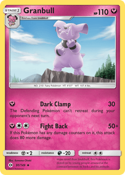 Granbull 91/149 Sun & Moon