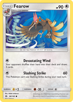 Fearow 98/149 Sun & Moon