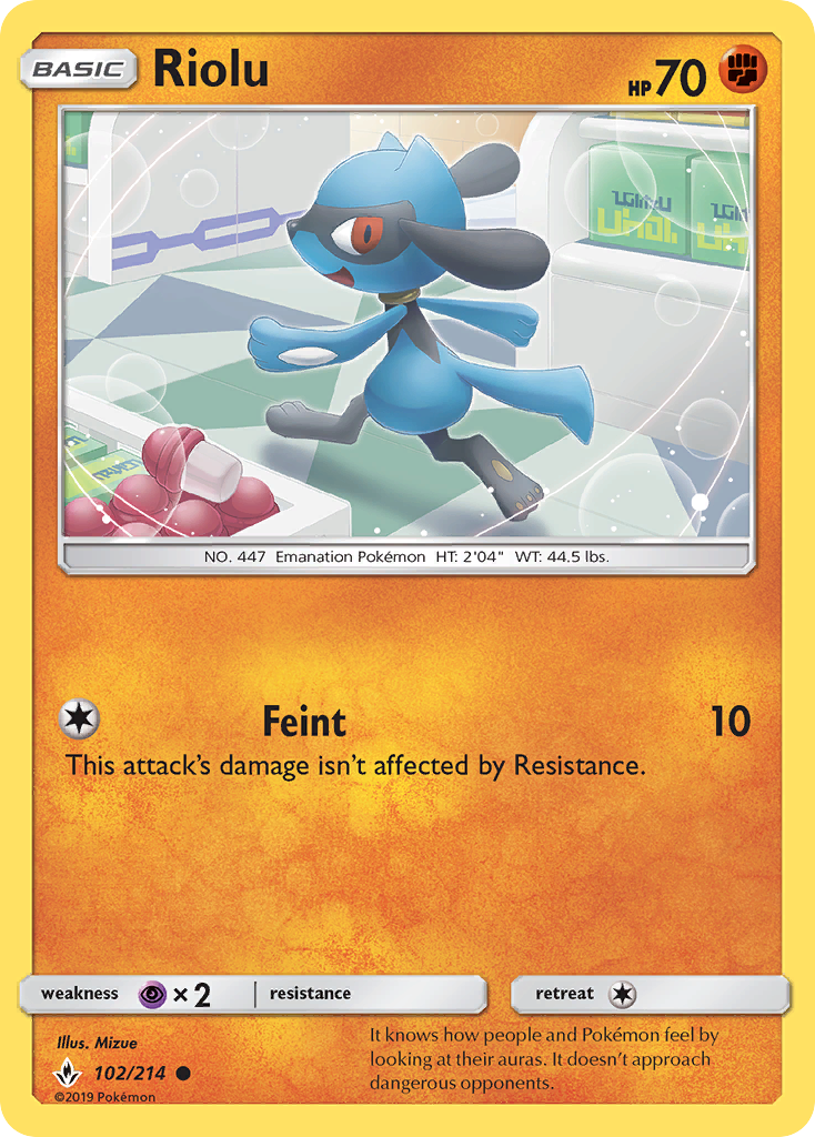 Riolu 102/214 Unbroken Bonds