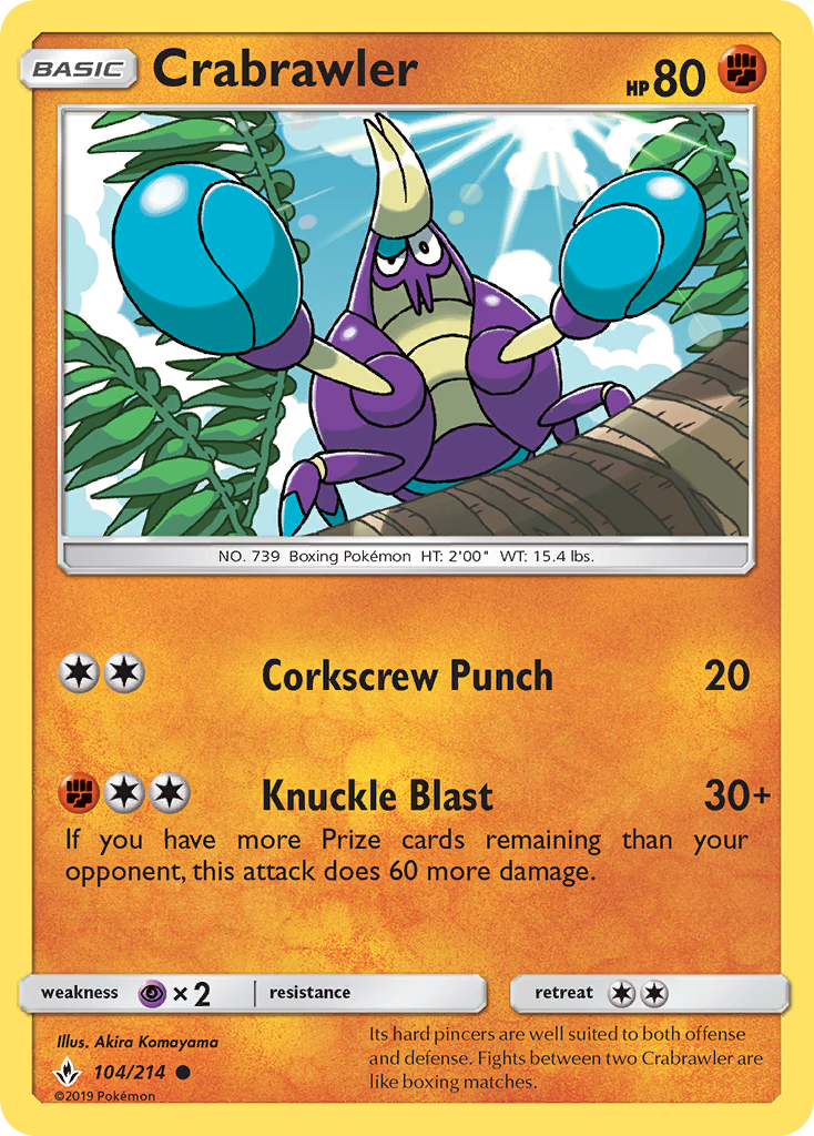 Crabrawler 104/214 Unbroken Bonds