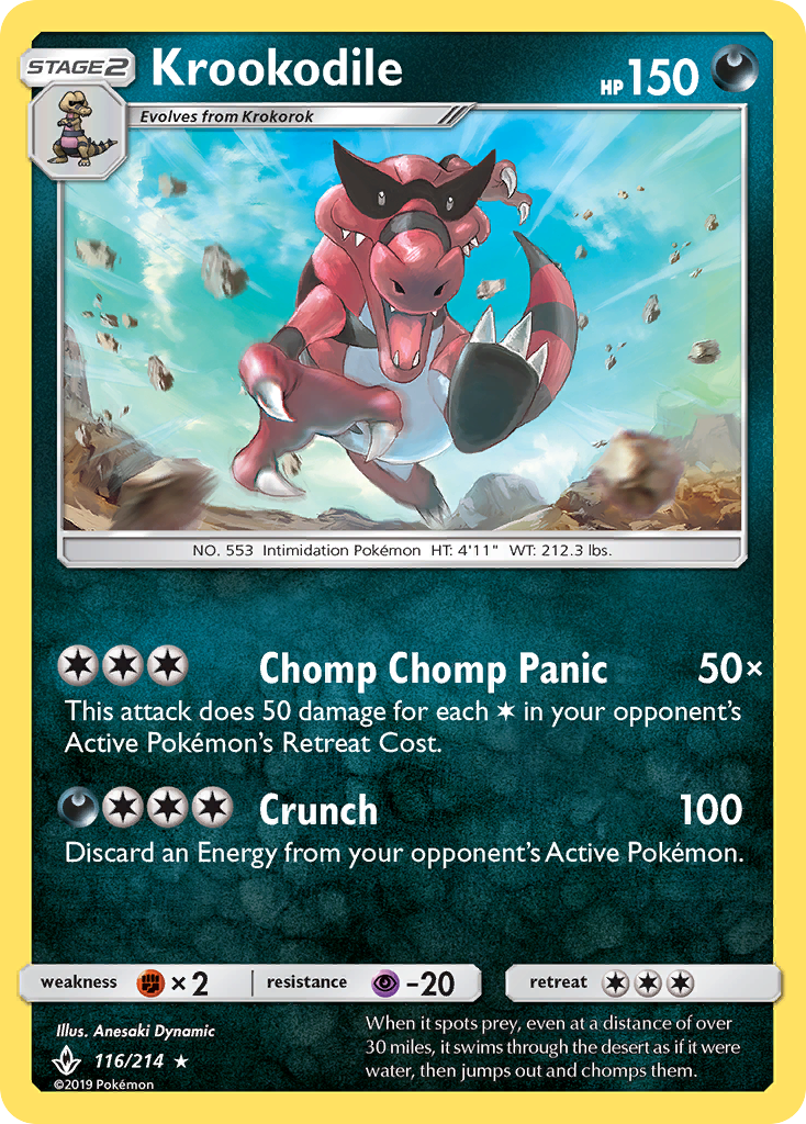 Krookodile 116/214 Unbroken Bonds