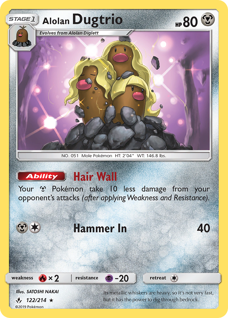 Alolan Dugtrio 122/214 Unbroken Bonds