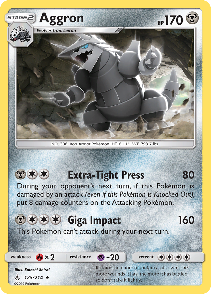 Aggron 125/214 Unbroken Bonds