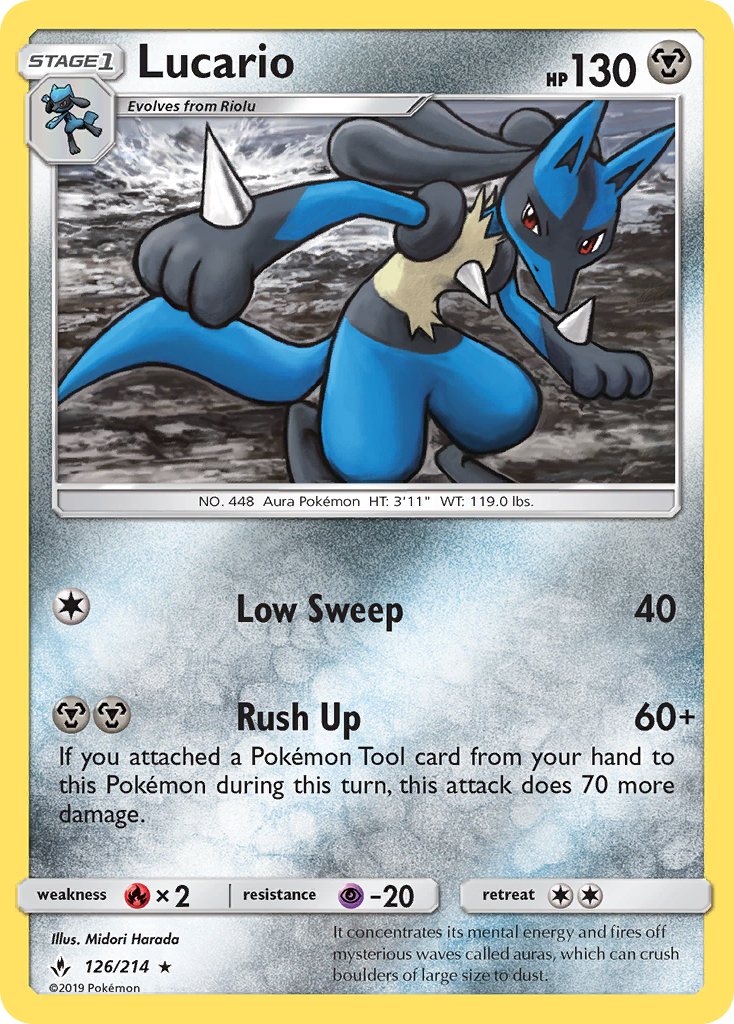 Lucario 126/214 Unbroken Bonds