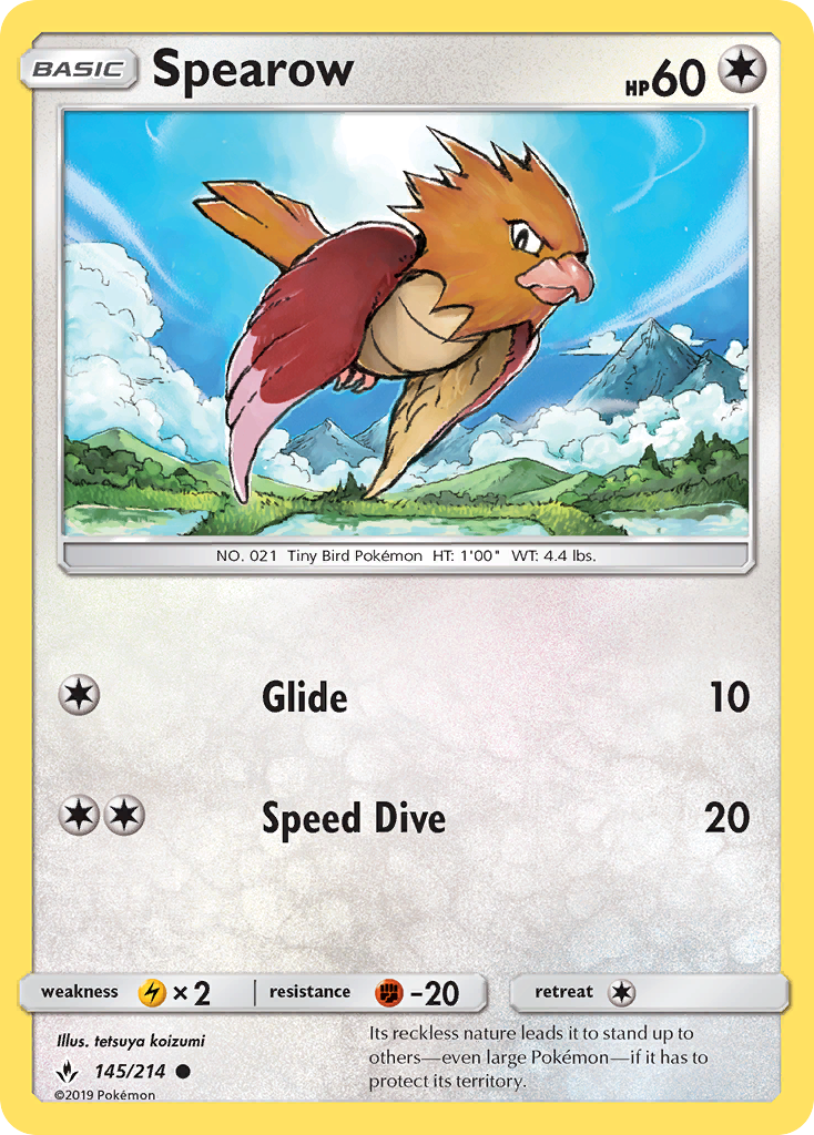 Spearow 145/214 Unbroken Bonds