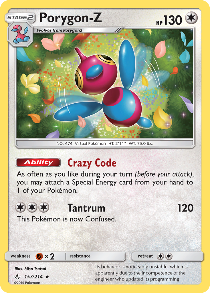 Porygon-Z 157/214 Unbroken Bonds