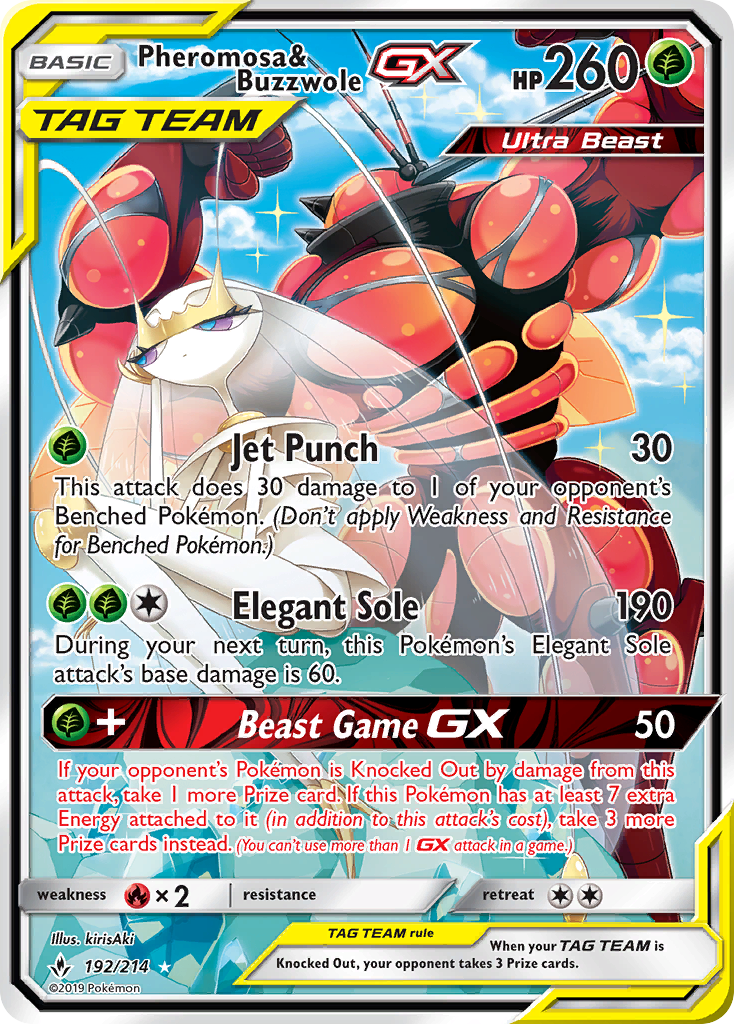 Pheromosa & Buzzwole-GX 192/214 Unbroken Bonds
