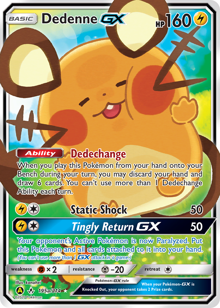 Dedenne-GX 195a/214 Unbroken Bonds