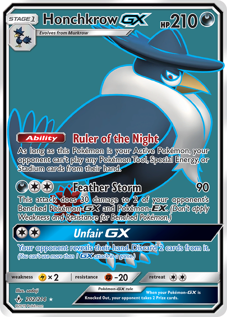 Honchkrow-GX 202/214 Unbroken Bonds