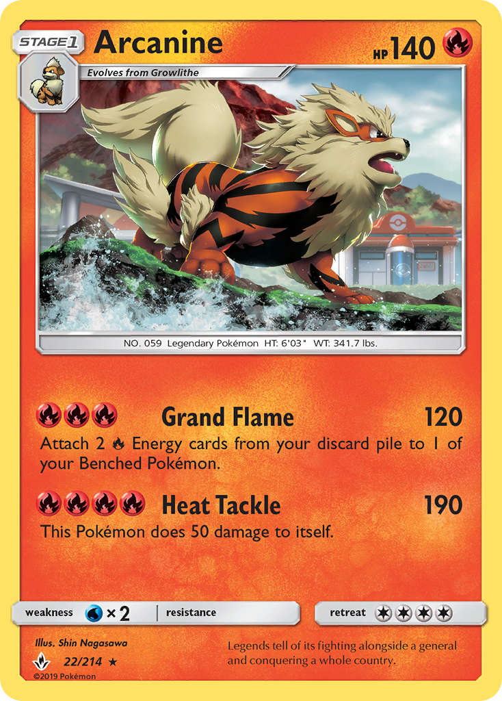 Arcanine 22/214 Unbroken Bonds