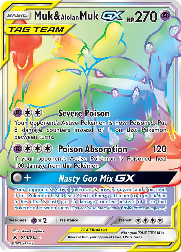 Muk & Alolan Muk-GX 220/214 Unbroken Bonds