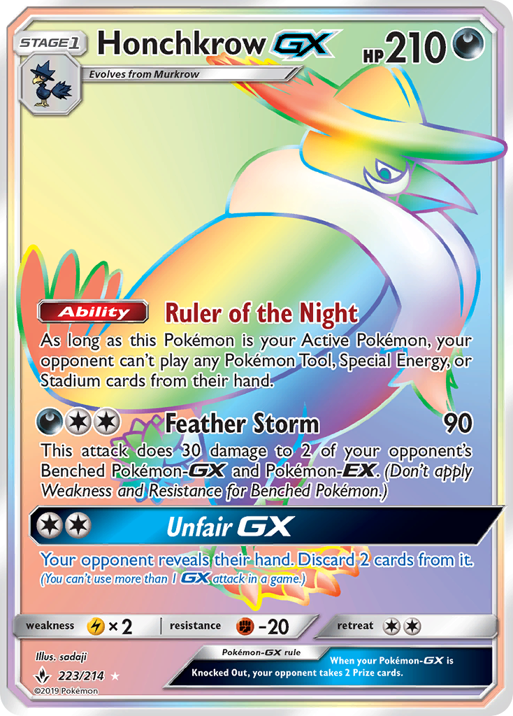 Honchkrow-GX 223/214 Unbroken Bonds