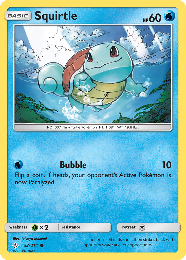 Squirtle 33/214 Unbroken Bonds