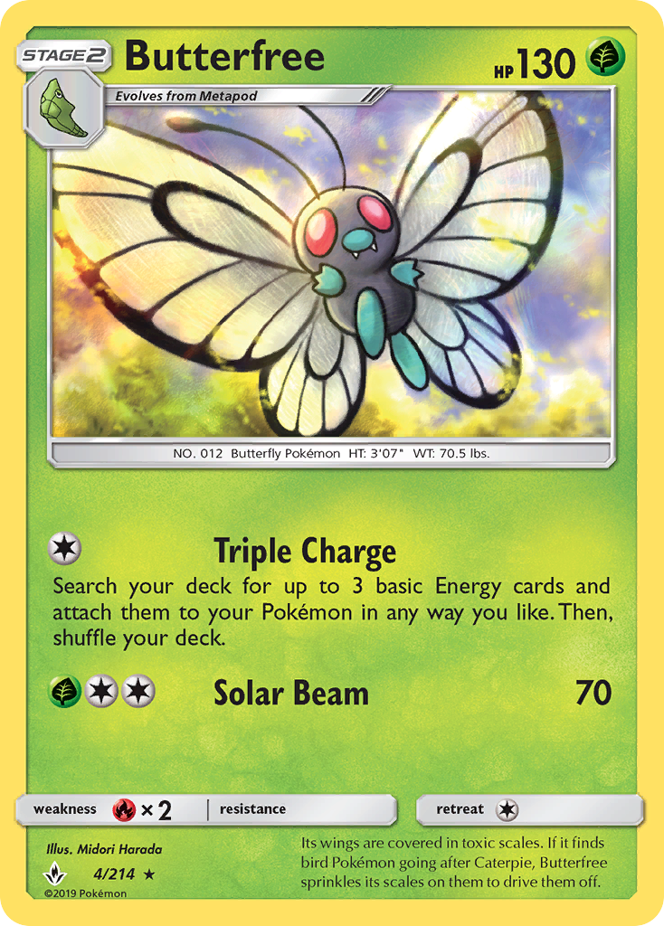 Butterfree 4/214 Unbroken Bonds