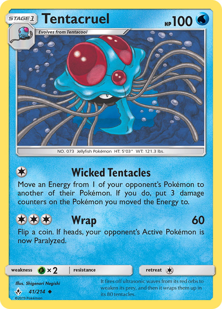 Tentacruel 41/214 Unbroken Bonds