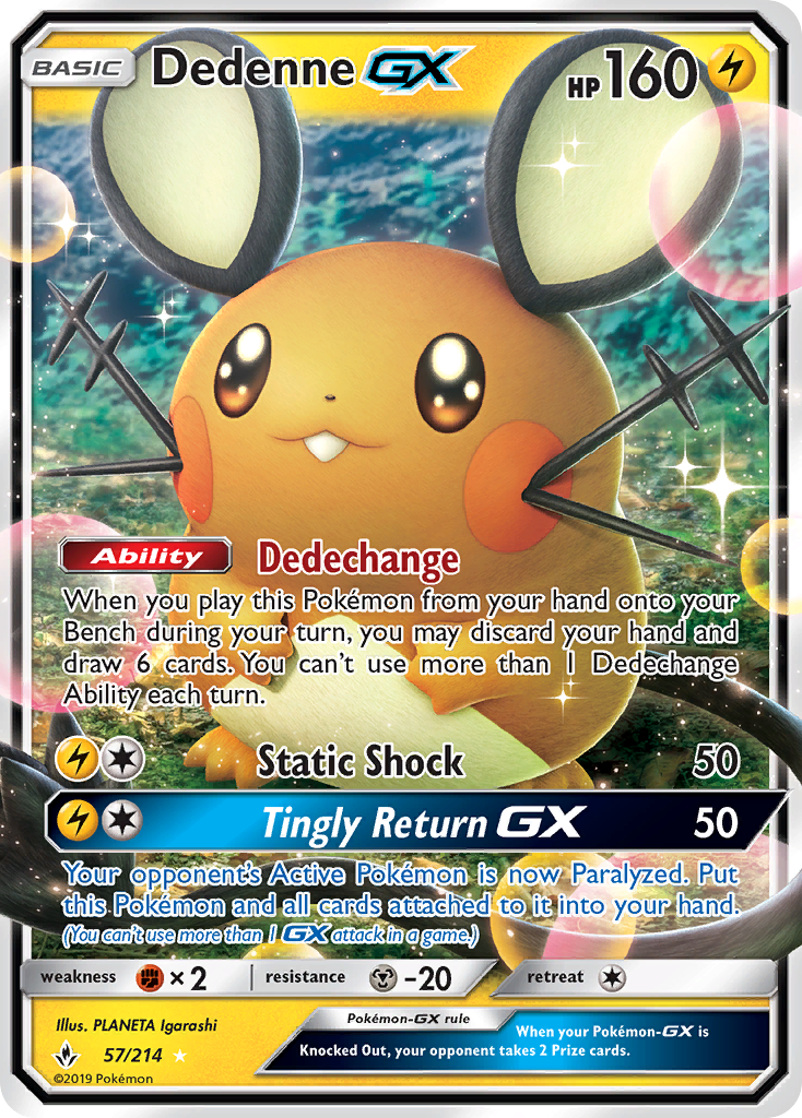Dedenne-GX 57/214 Unbroken Bonds