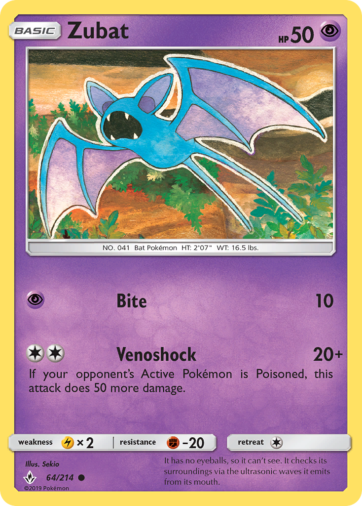 Zubat 64/214 Unbroken Bonds
