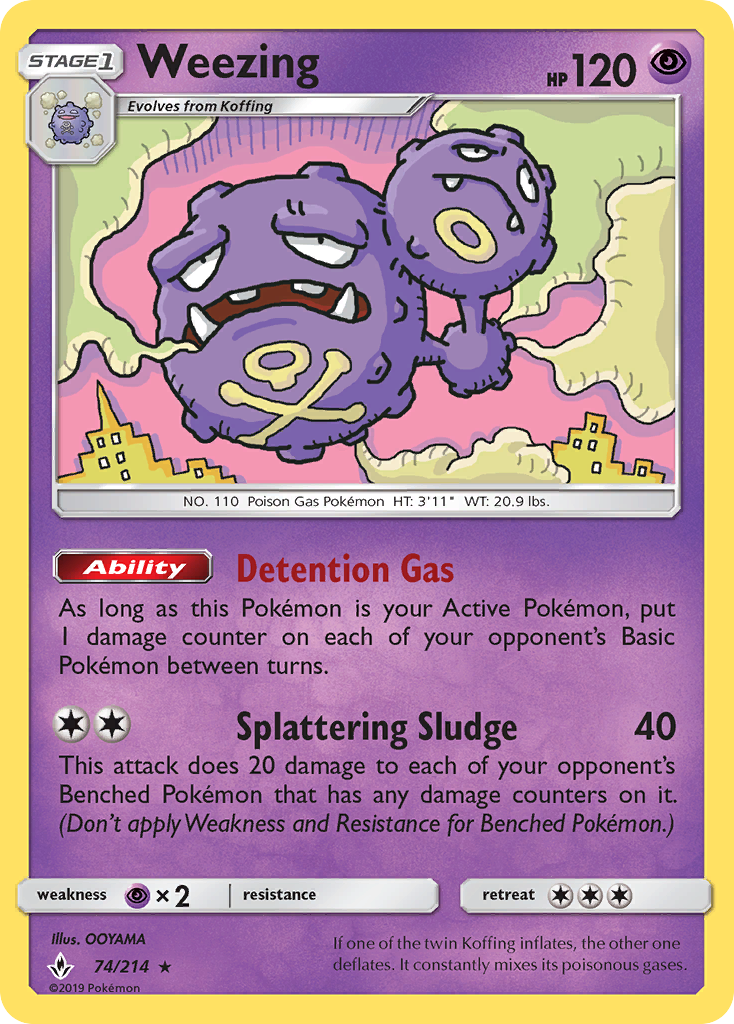 Weezing 74/214 Unbroken Bonds