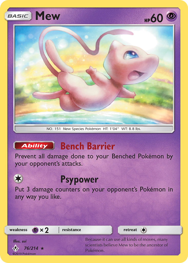 Mew 76/214 Unbroken Bonds