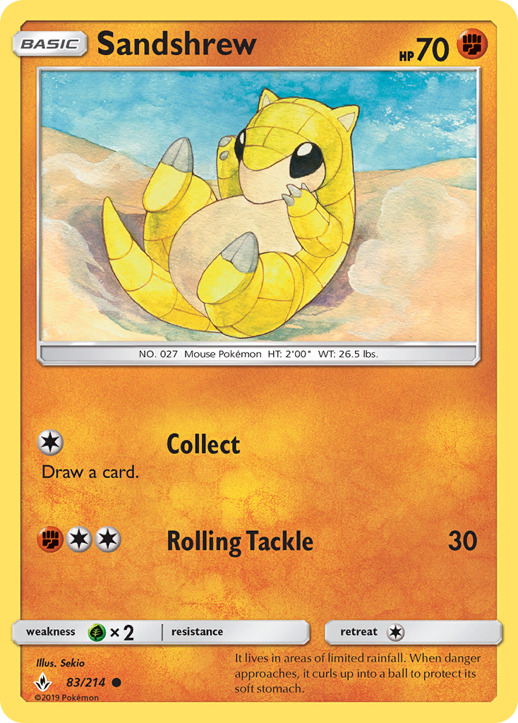 Sandshrew 83/214 Unbroken Bonds