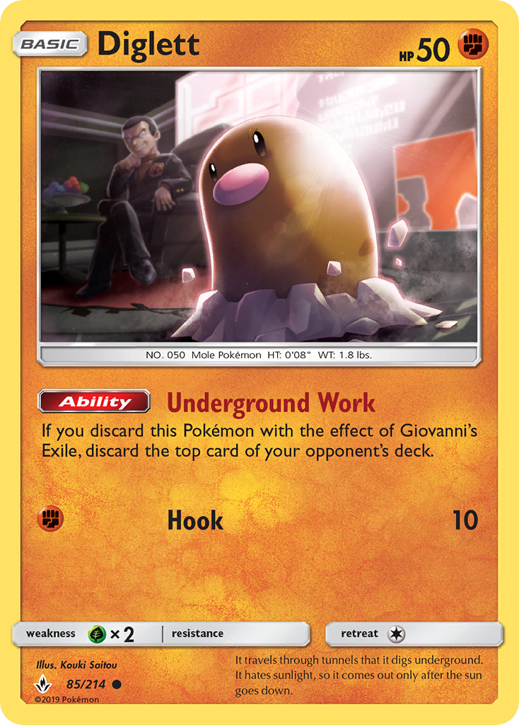 Diglett 85/214 Unbroken Bonds