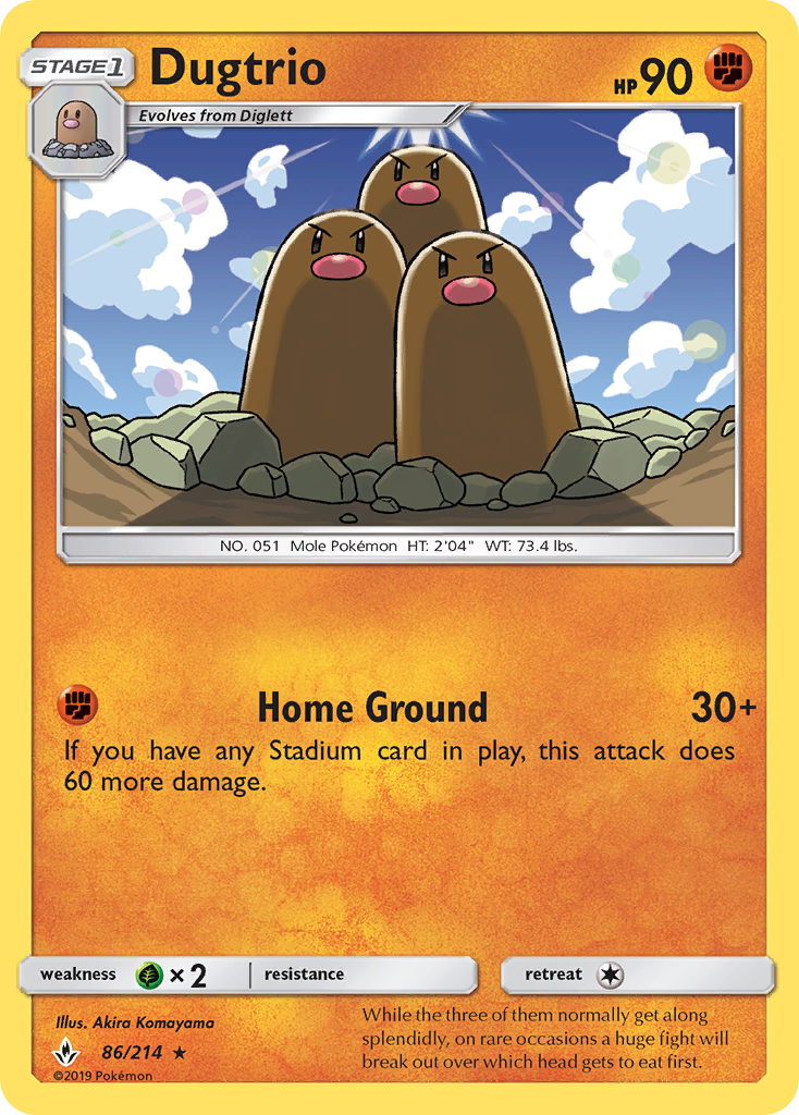Dugtrio 86/214 Unbroken Bonds