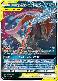 Greninja & Zoroark-GX 107/214 Unbroken Bonds